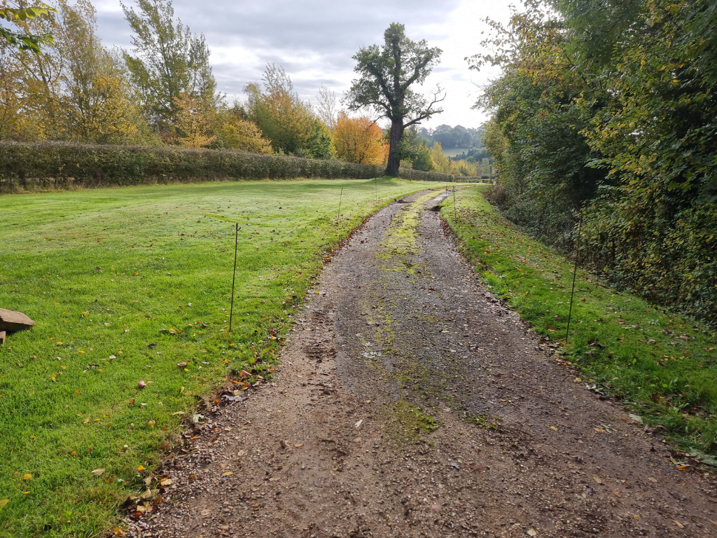 This is a large driveway which is just about to have a tar and chip driveway installed on by Sudbury Driveway Solutions